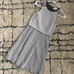 Patterned Fit & Flare Dress